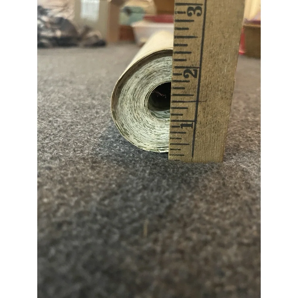 Vintage Wallpaper Roll 20.5 Inches Wide Green White Gold